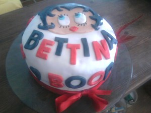 Tarta fondant de Betty Boop