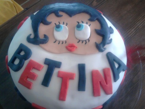 Tarta fondant de Betty Boop para Conil - Cádiz