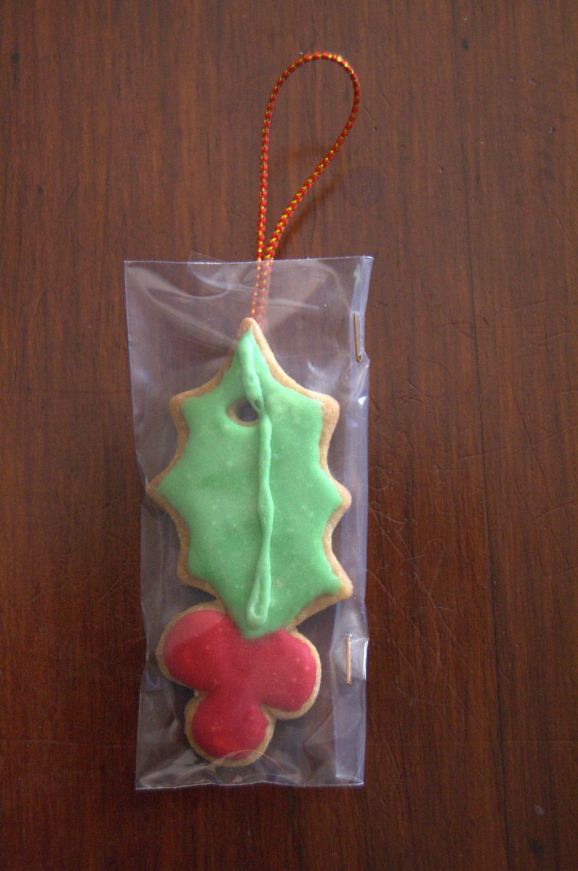 Galletas de hoja de acebo