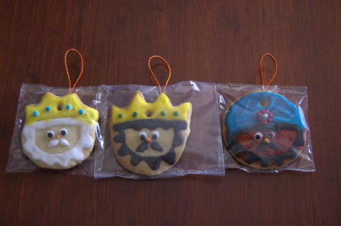 Galletas de los Reyes Magos con glasa Galletas de los Reyes Magos