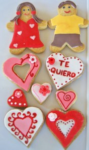Galletas decoradas para San Valentín