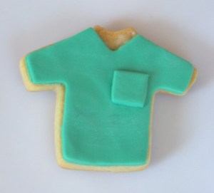 Galleta fondant de pijama de médico