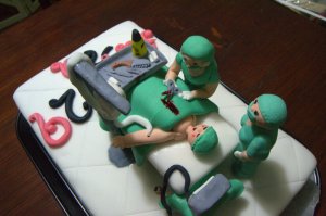 Tarta fondant de médico
