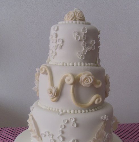 Tarta de boda inspirada en la tarta de Kate y Guillermo