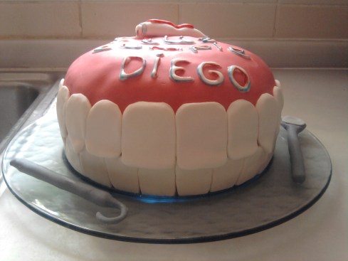 Tarta fondant dentadura
