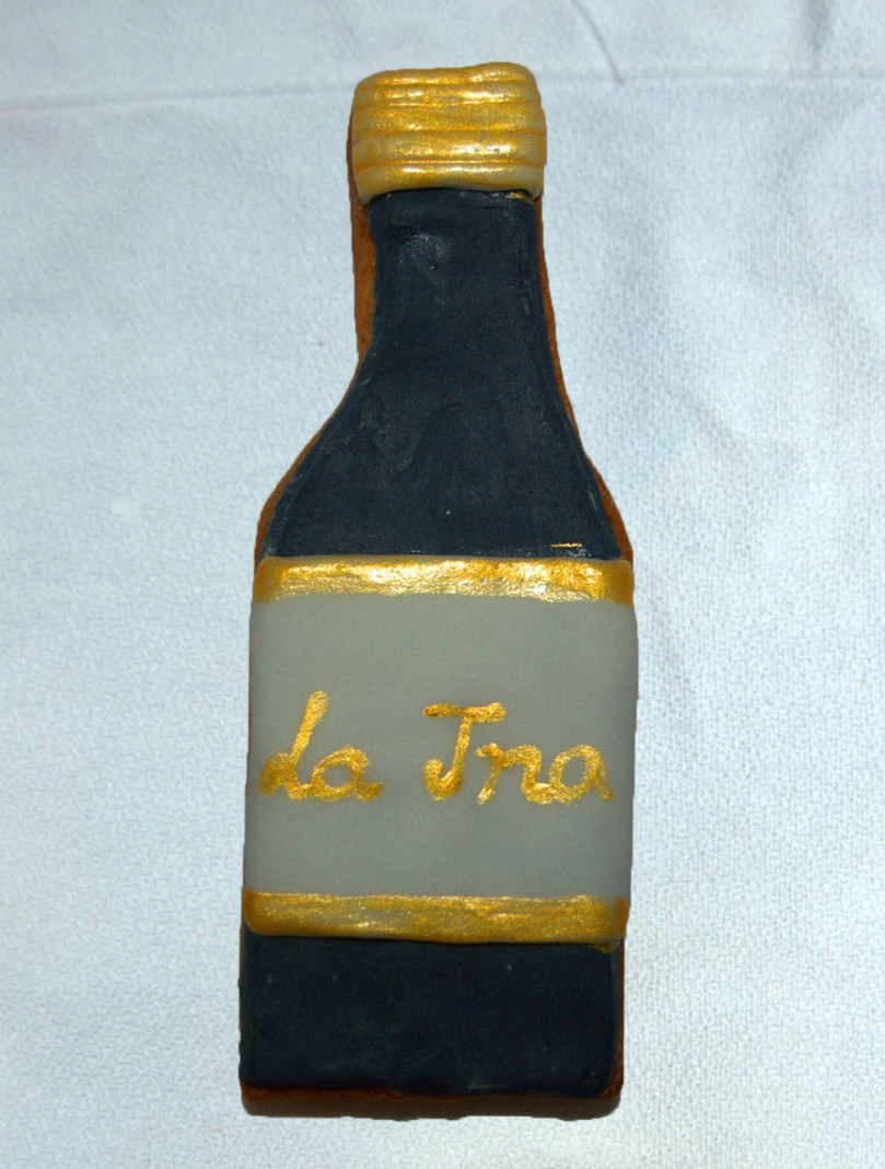 Galleta fondant botella fino