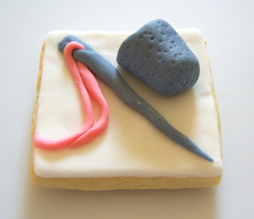 Galleta fondant aguja y dedal