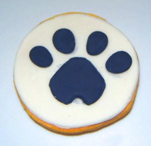 Galleta fondant de huella