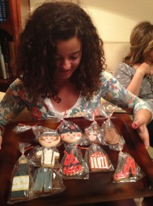 Ganadora de la cesta de galletas de feria