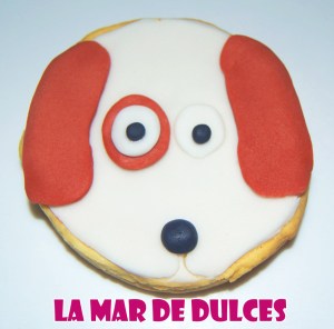 Galleta fondant de cara de bodeguero