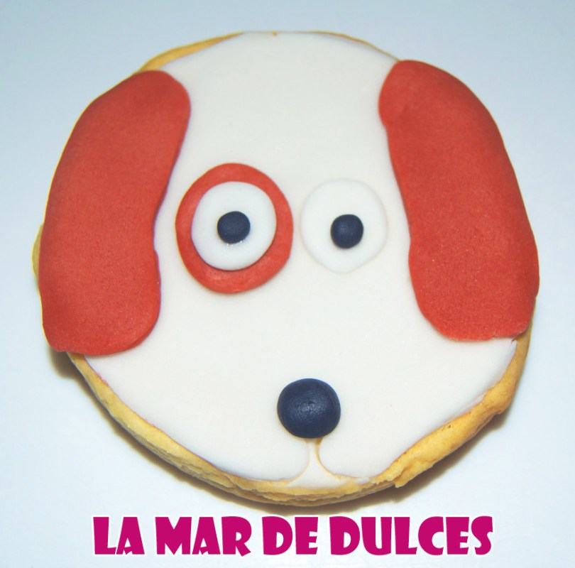 Galleta fondant de cara de bodeguero