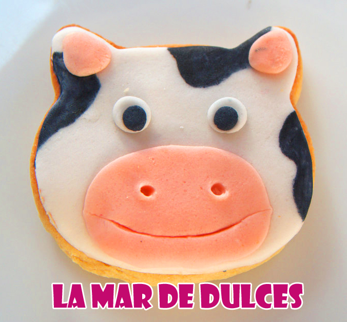 Galleta fondant de vaca