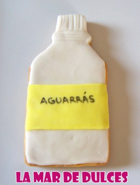 Galleta fondant bote de aguarrás