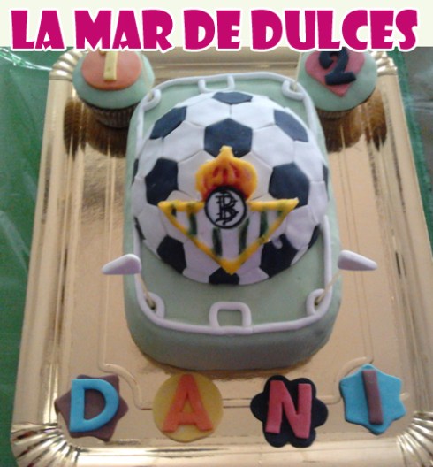 Tarta campo de fútbol - Betis