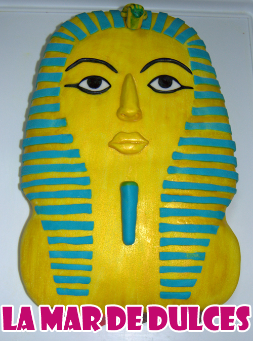 Tarta fondant de Tutankamon