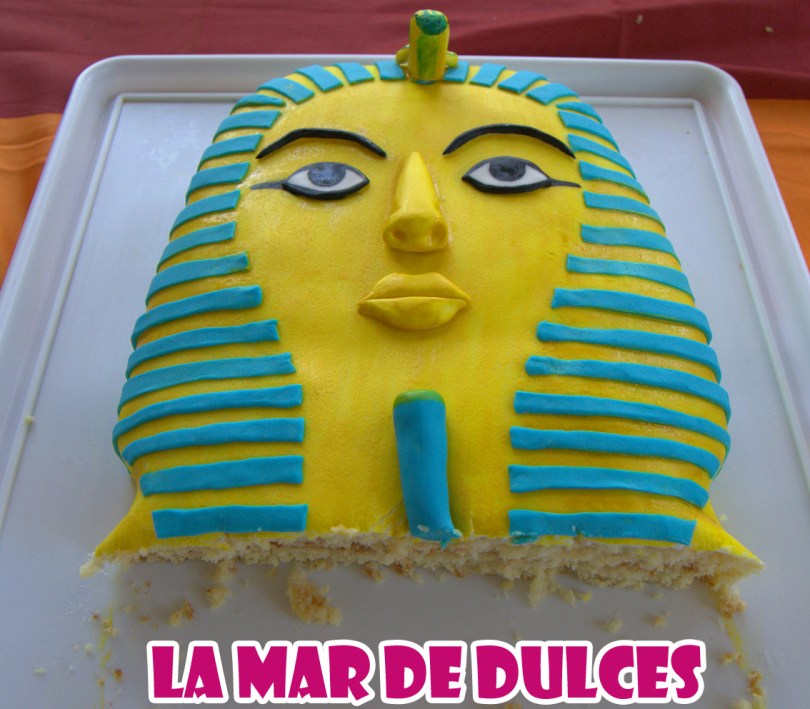Tarta fondant de Tutankamon