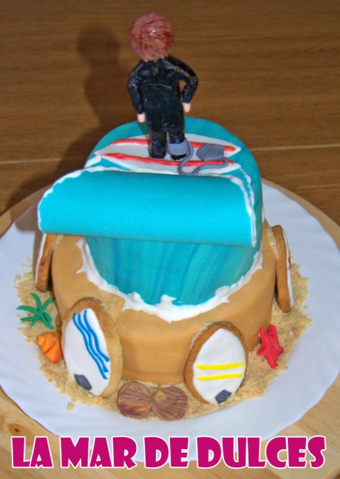 Tarta fondant de surf Chiclana