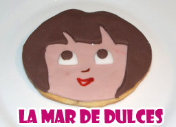 Galleta fondant de Dora Exploradora