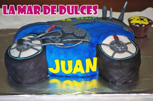 Tarta fondant de moto - Conil