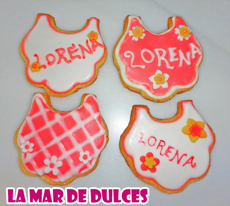 Galletas de fondant y glasa para bautizo en Paterna de Rivera Cádiz