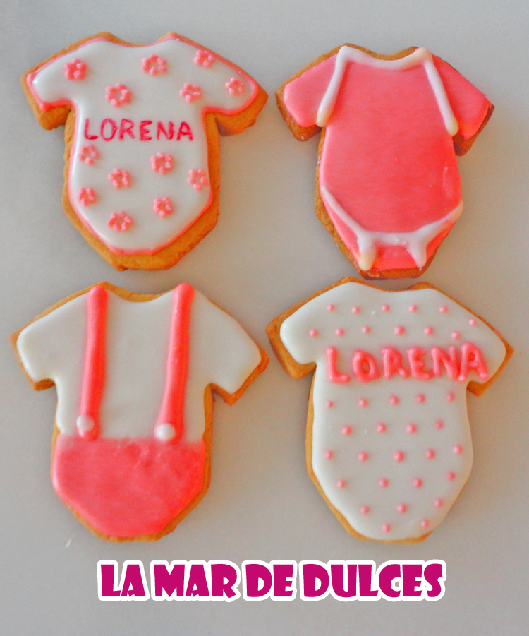 Galletas de fondant y glasa para bautizo en Paterna de Rivera Cádiz