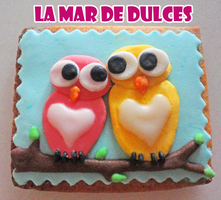 Galletas fondant de mochuelos para boda en Écija - Sevilla