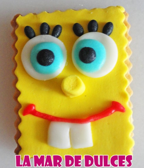 Galleta fondant de Bob Esponja