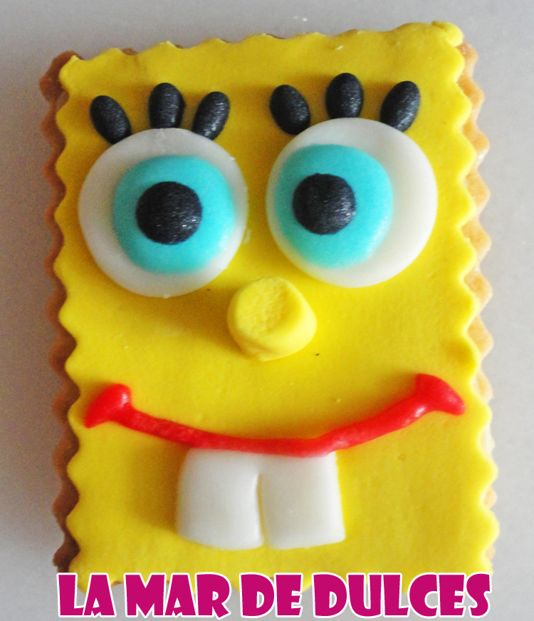 Galleta fondant de Bob Esponja