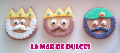 Galletas fondant de los Reyes Magos
