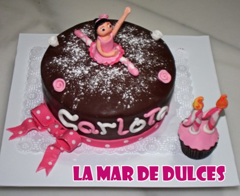 Tarta fondant de bailarina Sevilla