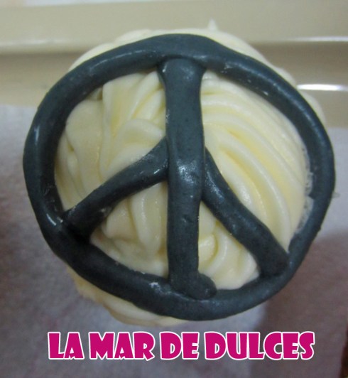 Cupcakes de chocolate blanco variados