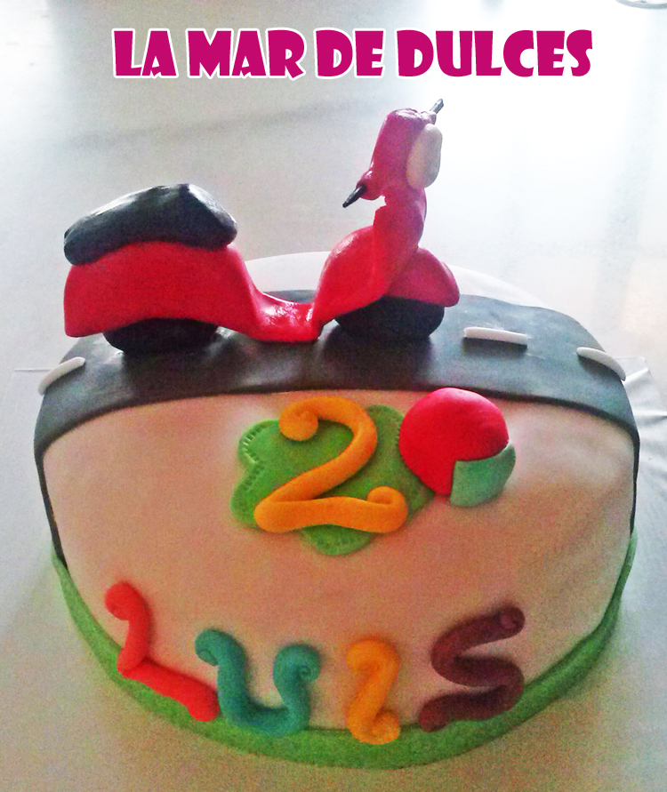 Tarta fondant de vespa