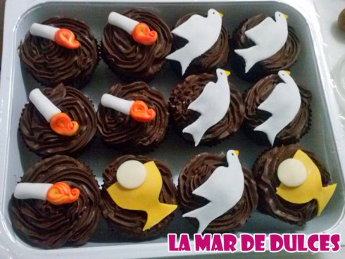 Cupcakes de comunión sin huevo, gluten ni lactosa Sevilla