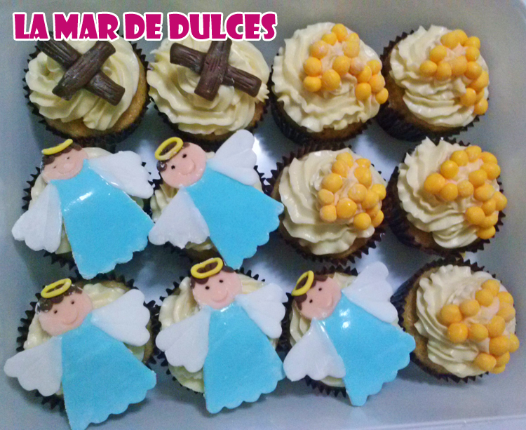 Cupcakes de comunión sin huevo, gluten ni lactosa Sevilla