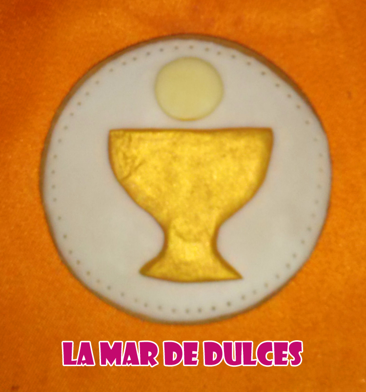 Galleta decorada de cáliz para Comunión Chiclana