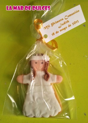 Galletas personalizadas de niña para Comunión Sevilla