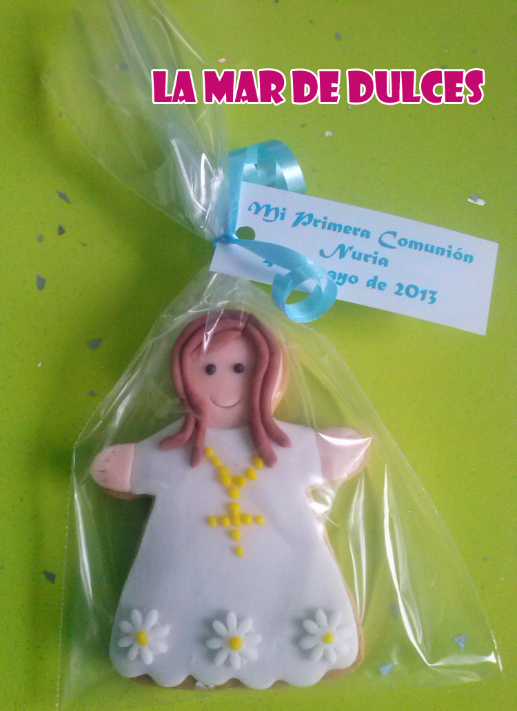 Galletas fondant de Comunión para niña Sevilla
