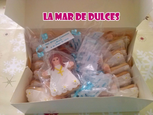 Galletas decoradas de niña para Comunión Sevilla