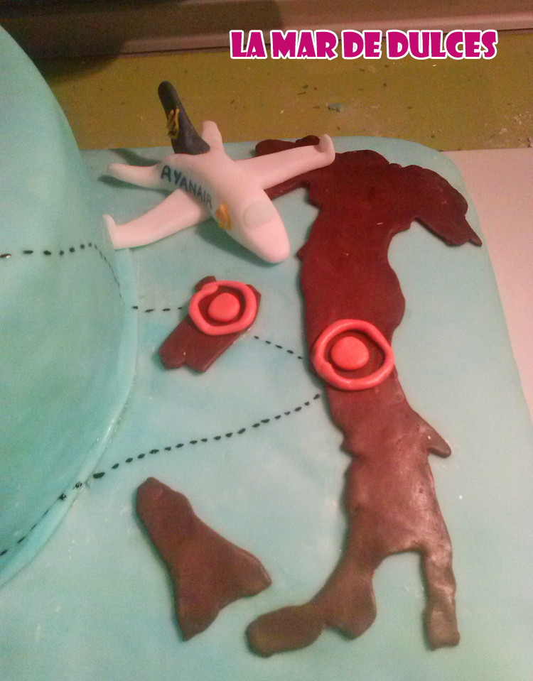 Tarta fondant para boda en Sevilla