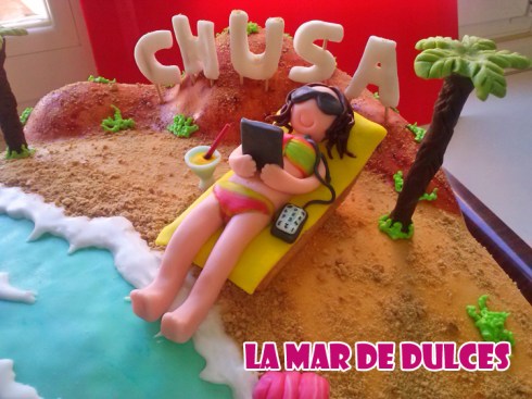 Tarta fondant de playa y montaña