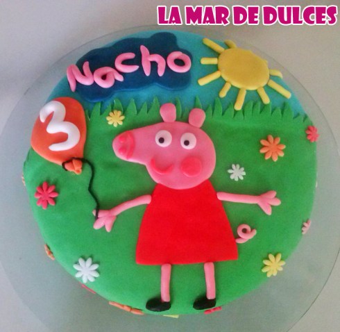 Tarta fondant de Peppa Pig Sevilla