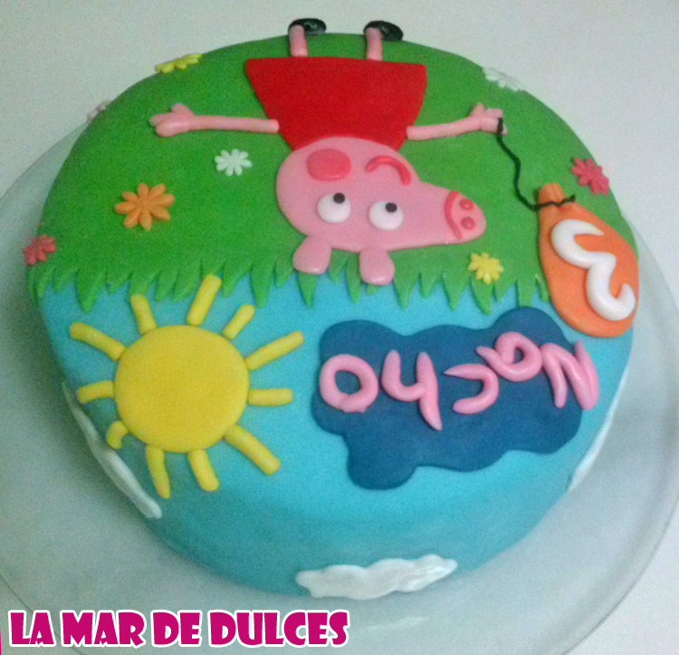 Tarta fondant de Peppa Pig Sevilla