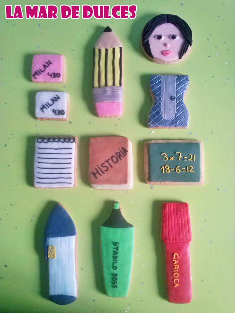 Galletas decoradas para maestra Sevilla