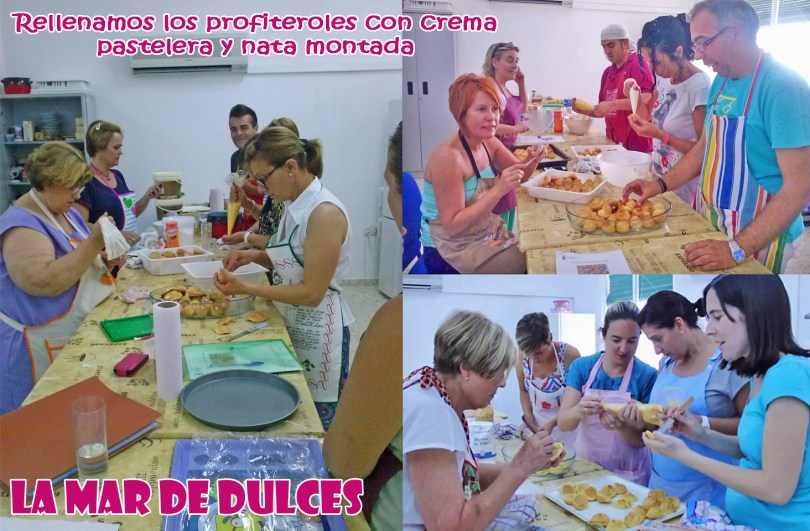 Taller de profiteroles con crema pastelera y caramelo