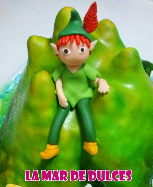 Tarta fondant de Peter Pan en la isla Sevilla