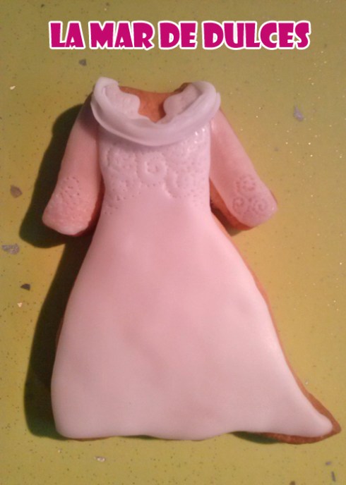 Galleta de vestido de novia Sevilla