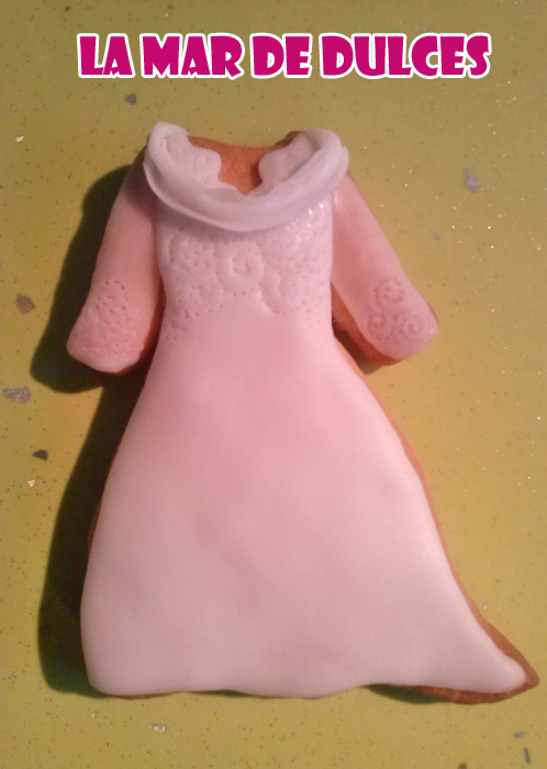 Galleta de vestido de novia Sevilla