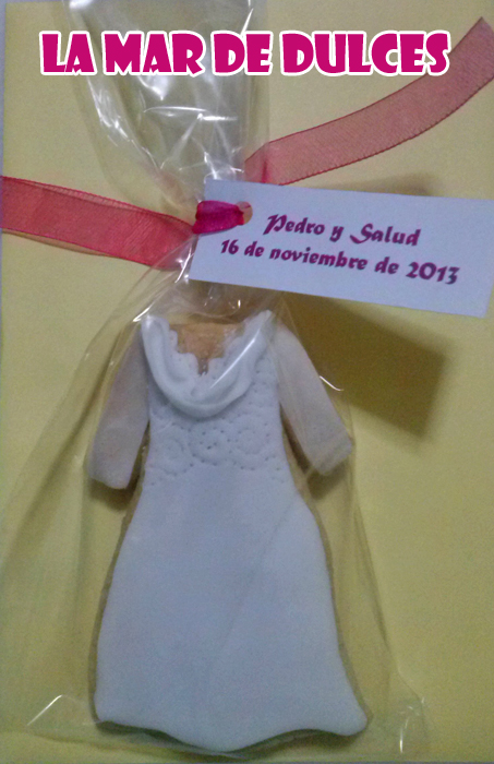 Galleta de vestido de novia Sevilla