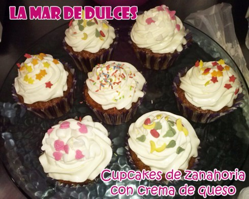 Cupcakes de zanahoria con crema de queso