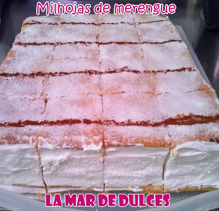 Milhojas de merengue